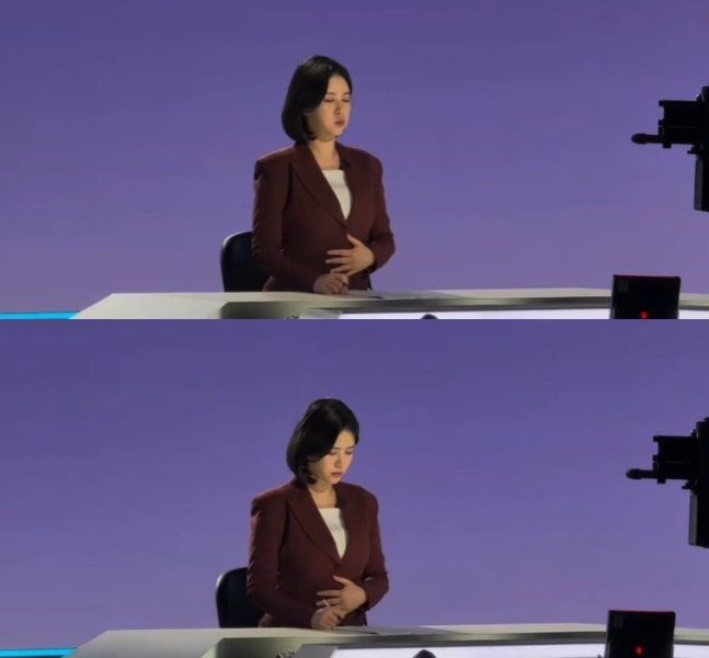 JTBC 뉴스룸 한민용 앵커 임신 "배부른 모습 낯설겠지만…"