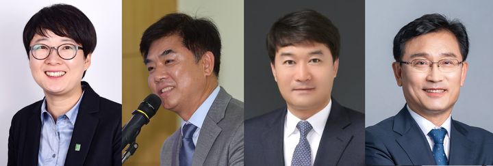 이재명 정부 대통령실 비서관급 진용이 속속 윤곽을 드러내고 있다. 왼쪽부터 이유진 기후환경에너지비서관 내정자, 김병욱 정무비서관 내정자, 이진국 사법제도비서관 내정자, 김석구 해양수산비서관 내정자. *재판매 및 DB 금지