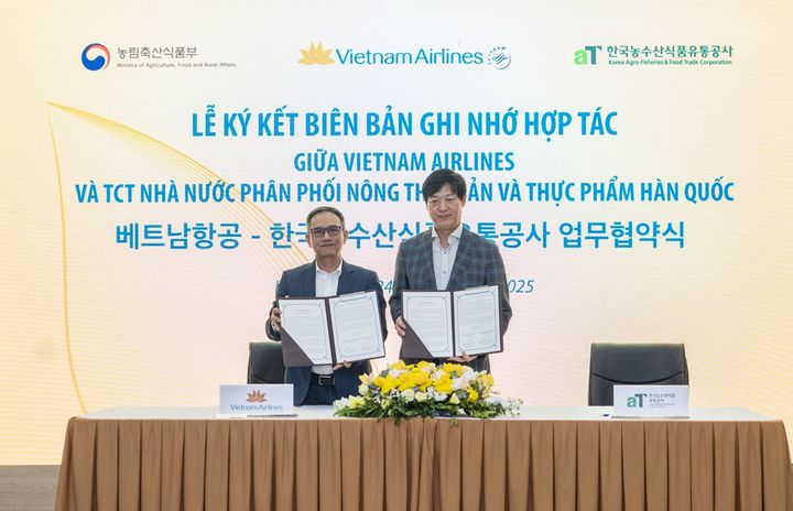 한국농수산식품유통공사(aT)가 베트남항공과의 협력을 통해 K-푸드의 동남아시아 수출 확대에 나선다고 26일 밝혔다. (사진 = aT 제공) 2025.06.26.&nbsp; *재판매 및 DB 금지