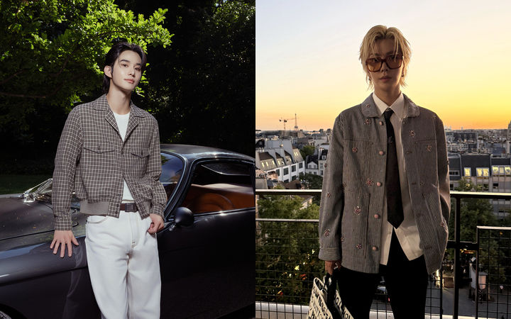 [서울=뉴시스] 가수 NCT 127에 속한 정우와 유타가 유럽 패션위크에 참석했다. (사진=SM엔터테인먼트) 2025. 06. 26. photo@newsis.com *재판매 및 DB 금지