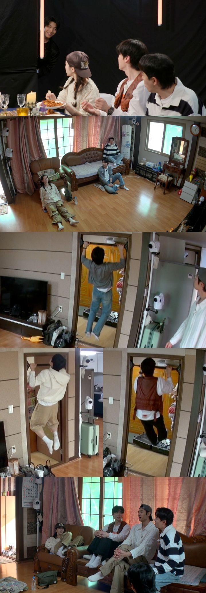 [서울=뉴시스] 오는 27일 방송하는 KBS 2TV '가는정 오는정 미운정'에서는 배우 위하준이 출연진과 함께 턱걸이 대결을 진행한다. (사진=KBS 2TV ') 2025. 06. 26. photo@newsis.com *재판매 및 DB 금지