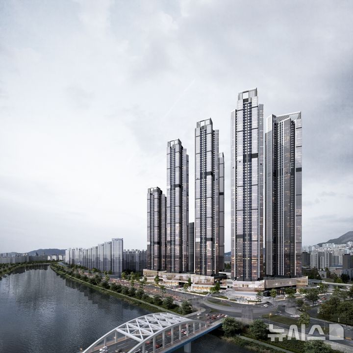 [서울=뉴시스] 르엘 리버파트 센텀 투시도. 