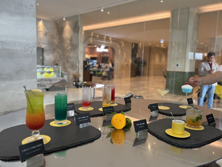 [남해=뉴시스] 쏠비치 남해 메르디오네 베이커리&카페 음료 메뉴. (사진=뉴시스) photo@newsis.com&nbsp; *재판매 및 DB 금지