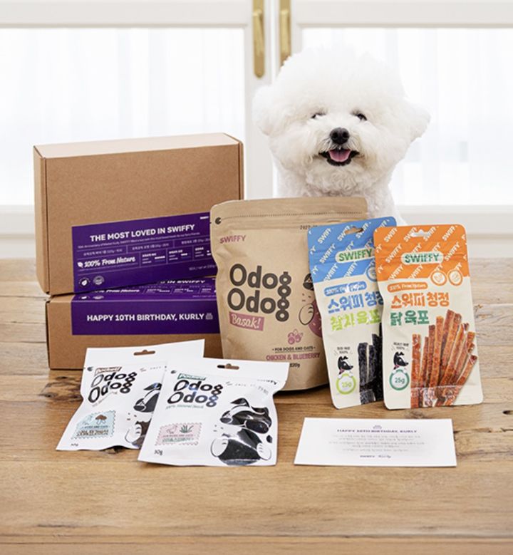 [서울=뉴시스] 신선식품 이커머스 기업 컬리가 반려견을 위한 간식 세트 'BEST 건강 간식 기획 세트'를 단독으로 선보였다.(사진=컬리 제공)&nbsp; *재판매 및 DB 금지