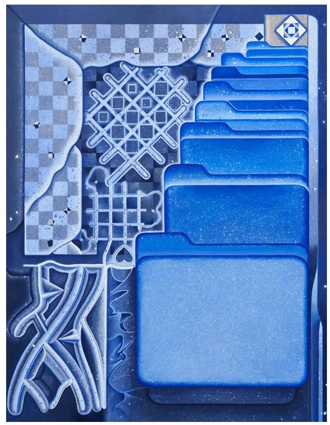 박정혜, Procession&nbsp; 2024 리넨에 아크릴릭(나무 패널에 고정)&nbsp; acrylic on linen(mounted on wood panel)&nbsp; 145x112cm *재판매 및 DB 금지