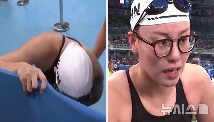 [뉴시스] 2016년 리우 올림픽 여자 계영 400m 경기 이후 인터뷰 장면(사진=TheCuriousMind) 