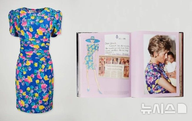 [서울=뉴시스]경매에서 52만달러에 낙찰된 고 다이애나비의 '돌봄 드레스' (사진 = Julien's Auctions 홈페이지 캡처)