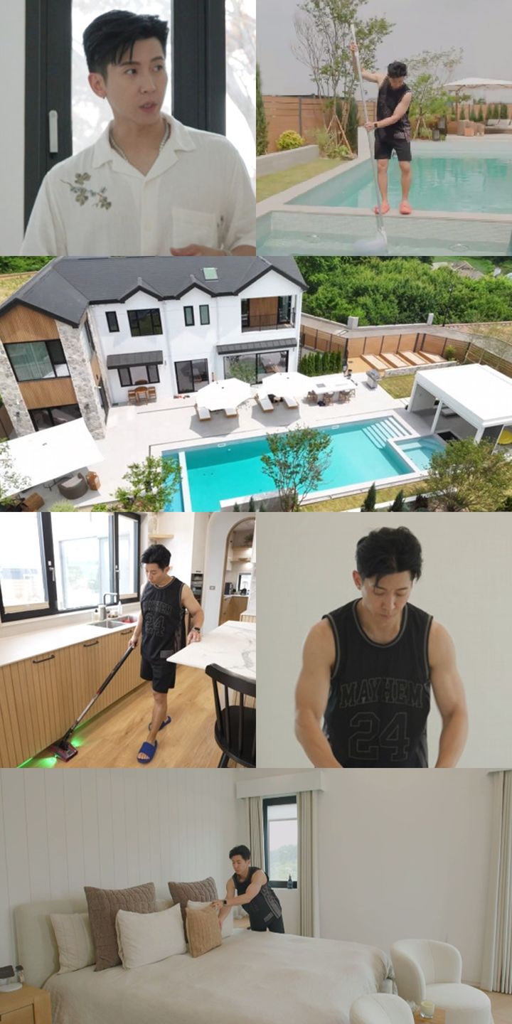 [서울=뉴시스] 28일 오후 11시 10분 방송되는 MBC TV '전지적 참견 시점'에서 듀오 '플라이 투 더 스카이(FLY TO THE SKY)'의 멤버 브라이언의 300평 규모 럭셔리 대저택이 공개된다. (사진= MBC TV '전지적 참견 시점' 제공) 2025.06.28. photo@newsis.com *재판매 및 DB 금지