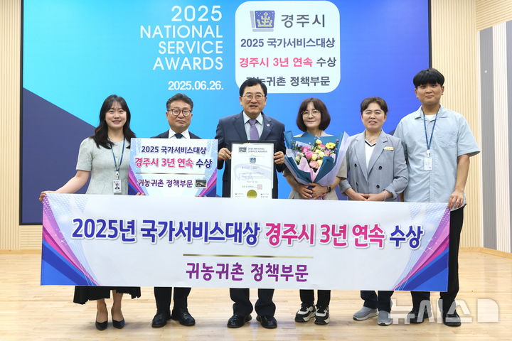 경주시, 귀농·귀촌 부문 ‘국가 서비스 대상’ 시상식