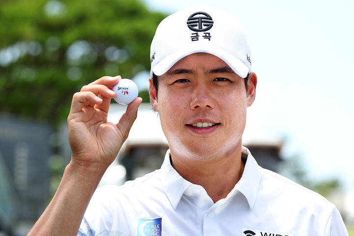 [서울=뉴시스] 한국프로골프(KPGA) 투어 군산CC 오픈 최종 라운드에서 홀인원을 기록한 박영규. (사진=KPGA 제공) *재판매 및 DB 금지