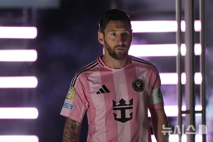 [아틀랜타=AP/뉴시스] 미국 프로축구 메이저리그사커(MLS) 인터 마이애미의 리오넬 메시. 2025.06.29.