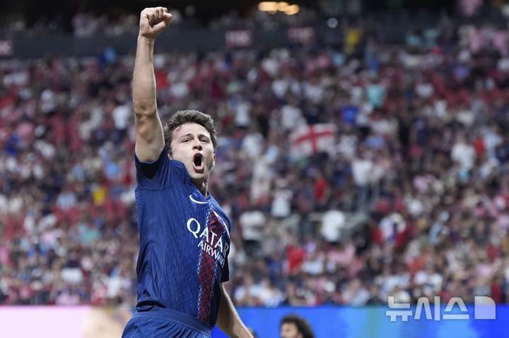 [애틀랜타=AP/뉴시스]PSG, 마이애미 4-0 완파하고 클럽월드컵 8강행. 2025.06.29.