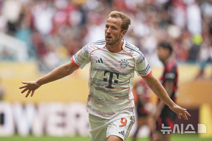 [마이애미=AP/뉴시스]뮌헨 케인 멀티골…플라멩구 4-2 완파. 2025.06.29.