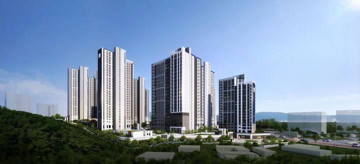 [서울=뉴시스] 동문건설이 강원도 춘천에 조성하는 '춘천 동문 디 이스트 어반포레' 투시도. 2025.06.30. (자료=동문건설 제공) photo@newsis.com *재판매 및 DB 금지