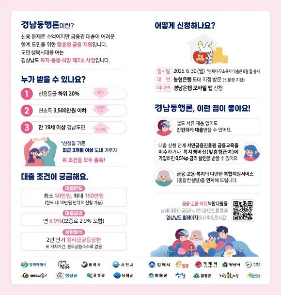 [양산=뉴시스] 경남동행론 안내문. (사진=양산시 제공) 2025.06.30. photo@newsis.com *재판매 및 DB 금지