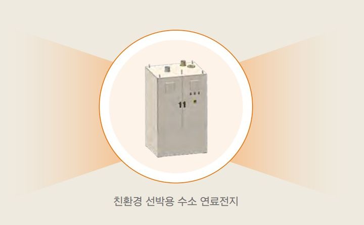 [서울=뉴시스] 한화에어로스페이스의 선박용 수소 연료전지. (사진=한화에어로스페이스 지속가능경영보고서) 2025.6.30. photo@newsis.com *재판매 및 DB 금지