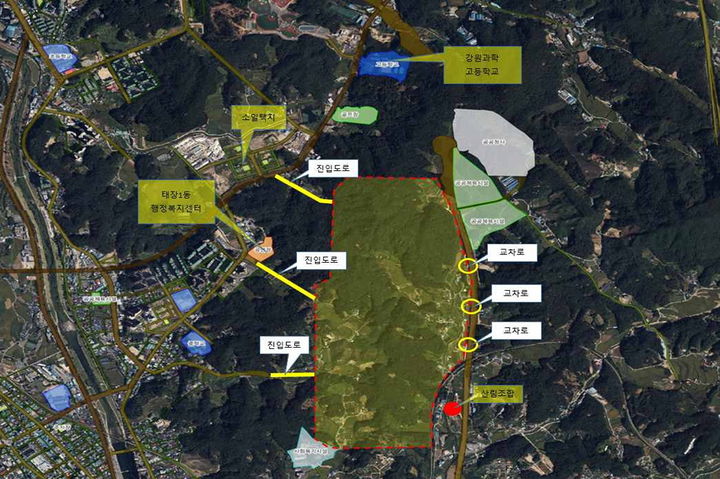 태봉일반산업단지 위치도. *재판매 및 DB 금지