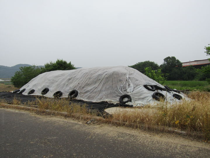 [창원=뉴시스]야적 퇴비 덮개 후 사진.(사진=낙동강청 제공) 2025.06.30.photo@newsis.com *재판매 및 DB 금지
