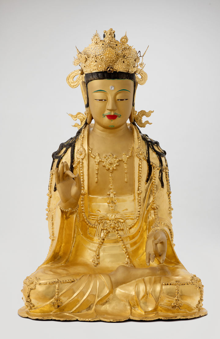 [서울=뉴시스] 합천 해인사 금동관음･지장보살이존좌상 및 복장유물 (사진=국가유산청 제공) 2025.07.01. photo@newsis.com *재판매 및 DB 금지