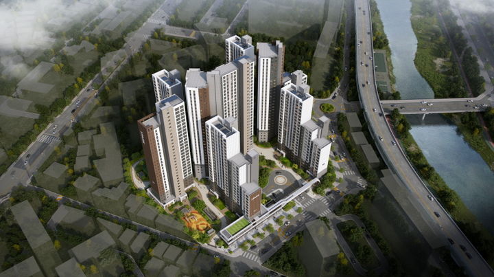 HDC현대산업개발, '호현 센트럴 아이파크' 조감도. (사진=HDC현대산업개발 제공) *재판매 및 DB 금지