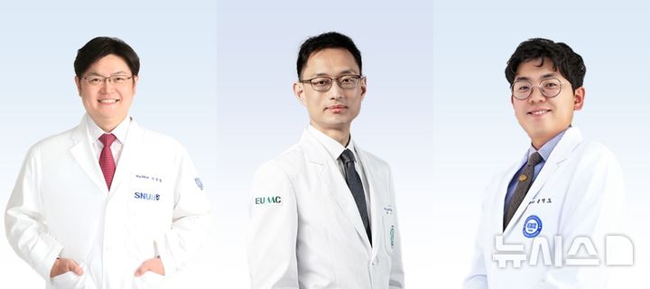 [서울=뉴시스]왼쪽부터 분당서울대병원 비뇨의학과 이상철·이대목동병원 비뇨의학과 류호영·한양대구리병원 비뇨의학과 송병도 교수. (사진= 분당서울대병원 제공) 2025.07.01. photo@newsis.com. 