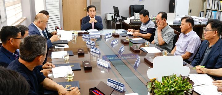 관리협약하는 단양군과 8개 마을운영위 *재판매 및 DB 금지