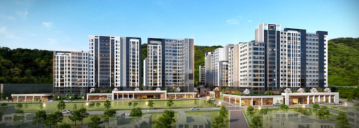 [서울=뉴시스] 동부건설이 수주한 석수역세권 모아타운 1, 2, 3구역 가로주택정비사업 투시도. 2025.07.01. (자료=동부건설 제공) photo@newsis.com *재판매 및 DB 금지