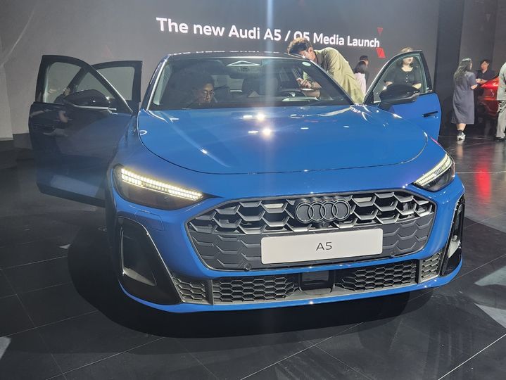 1일 콘래드 서울에 전시된 더 뉴 아우디 A5. (사진=이창훈 기자) 2025.07.01 photo@newsis.com *재판매 및 DB 금지 *재판매 및 DB 금지
