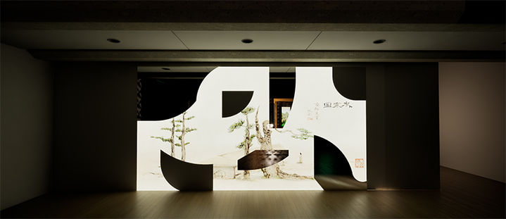  ‘ACC 지역작가 초대전–이이남의 산수극장’ 전시. 이이남, 2025, 단채널 비디오, 아크릴, 컬러, 모노사운드 6분, 국립아시아문화전당 제작지원 *재판매 및 DB 금지