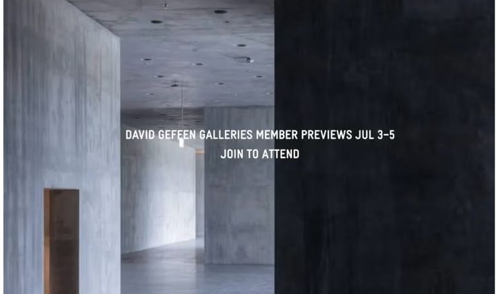 LACMA '데이비드 게펜 갤러리' 홈페이지. *재판매 및 DB 금지