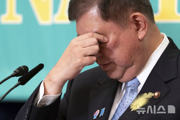 [도쿄=AP/뉴시스]일본 연립여당이 20일 치러진 참의원(상원) 선거에서 과반 의석 유지 실패가 확실시됐다고 현지 언론들이 보도했다. 사진은 집권 자민당 총재이자 이시바 시게루 일본 총리가 지난 2일 일본기자클럽이 주최한 당수 토론회에 참석한 모습. 2025.07.21.