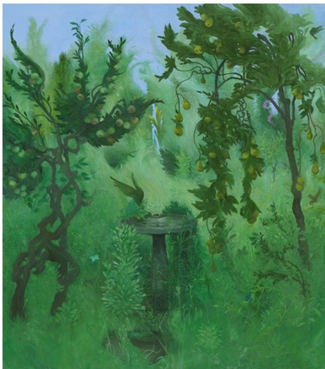 Inka Essenhigh, Late August, 2012, Oil on canvas, 182.9 x 162.6 x 3.8 cm *재판매 및 DB 금지