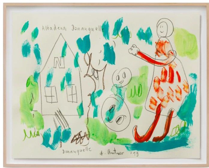 안드레 부처, Untitled, 2019 Colored pencil and watercolor on paper 27.9 x 35.6 cm *재판매 및 DB 금지