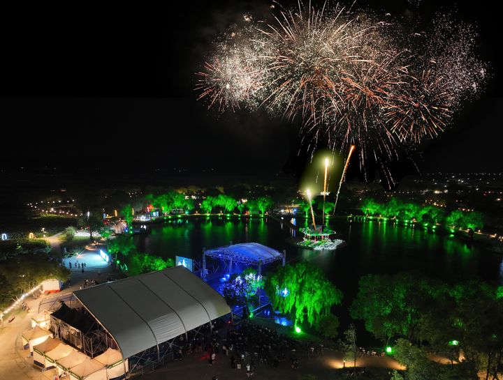 [부여=뉴시스] 서동 연꽃축제가 열리는 부여 궁남지. *재판매 및 DB 금지