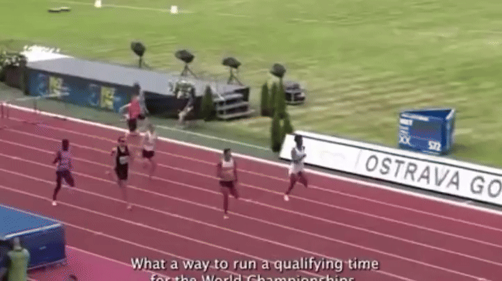 [뉴시스] 미국 육상 선수 크리스 로빈스이 경기 중 노출 사고 후 속옷 모델 제안을 받았다. (사진=데일리 메일) 2025.06.29 *재판매 및 DB 금지 *재판매 및 DB 금지