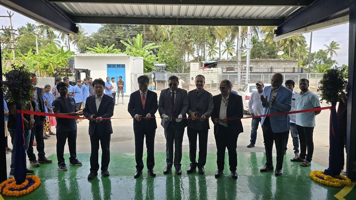 [밀양=뉴시스] 스페이스프로가 인도 법인 개소식을 하고 있다. (사진=스페이스프로 제공) 2025.07.02. photo@newsis.com *재판매 및 DB 금지