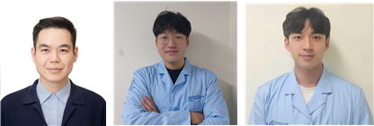 유호천 교수(왼쪽 첫 번째), 한영민 박사과정생(왼쪽 두 번째), 송재찬 석박통합과정생. (사진=한양대 제공) *재판매 및 DB 금지