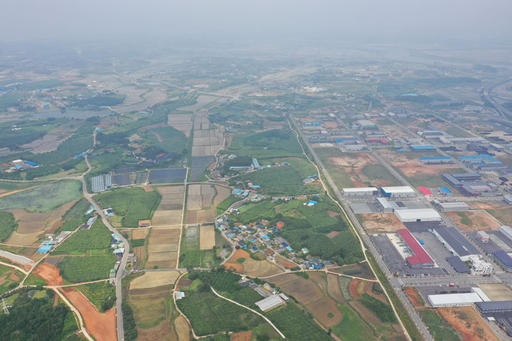 [나주=뉴시스] 나주 국가산단 조성 예정 부지 전경. (사진 제공 = 전남도). 2025.07.02. photo@newsis.com *재판매 및 DB 금지