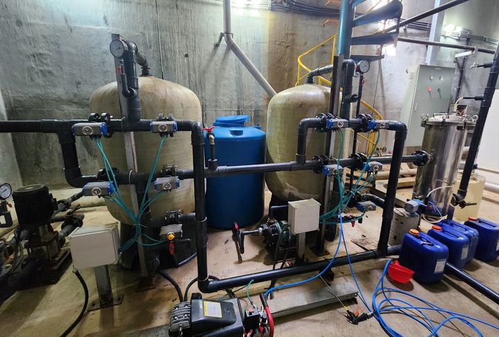 한강유역환경청 환경감시단이 경기도 파주시 소재 골프장에서 적발한 미신고 배출시설 설치·운영 현장. (사진=한강유역환경청 제공) photo@newsis.com *재판매 및 DB 금지