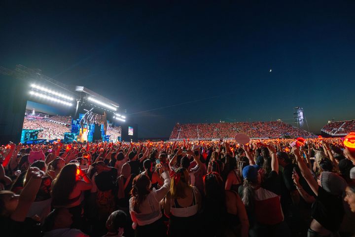 [서울=뉴시스] 스트레이 키즈 월드투어 '도미네이트(dominATE)' 토론토 공연. (사진 = JYP엔터테인먼트 제공) 2025.07.02. photo@newsis.com *재판매 및 DB 금지