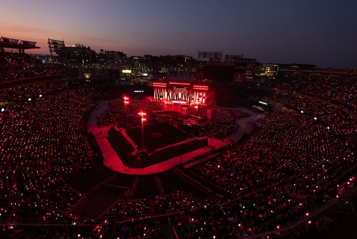 [서울=뉴시스] 스트레이 키즈 월드투어 '도미네이트(dominATE)' 워싱턴 D.C 공연. (사진 = JYP엔터테인먼트 제공) 2025.07.02. photo@newsis.com *재판매 및 DB 금지