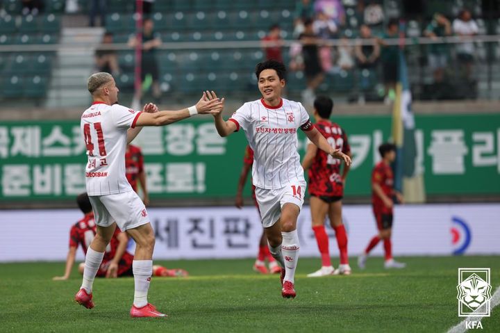 [서울=뉴시스] 2025 하나은행 코리아컵 준결승에 진출한 프로축구 K리그2 부천FC1995. (사진=대한축구협회 제공)