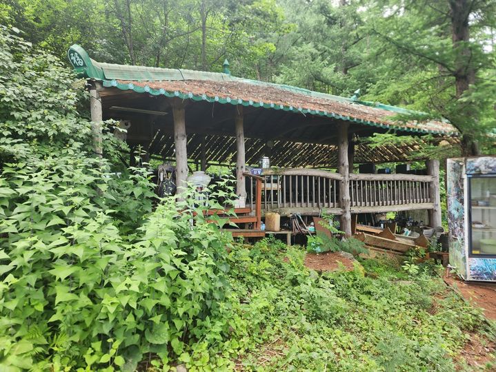 [강릉=뉴시스] 최무열 한국임업진흥원장이 운영하는 약초농장에 설치된 불법 시설물.2025.7..3 photo@newsis.com *재판매 및 DB 금지