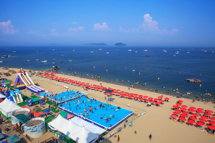 [당진=뉴시스] 왜목마을해수욕장 전경. (사진=당진시 제공) 2025.07.03. photo@newsis.com *재판매 및 DB 금지