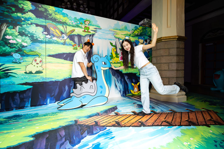 롯데월드 어드벤처 '포켓몬 월드 어드벤처: 썸머 페스타' 중 '매직캐슬' 3층 '착시 포토존' *재판매 및 DB 금지