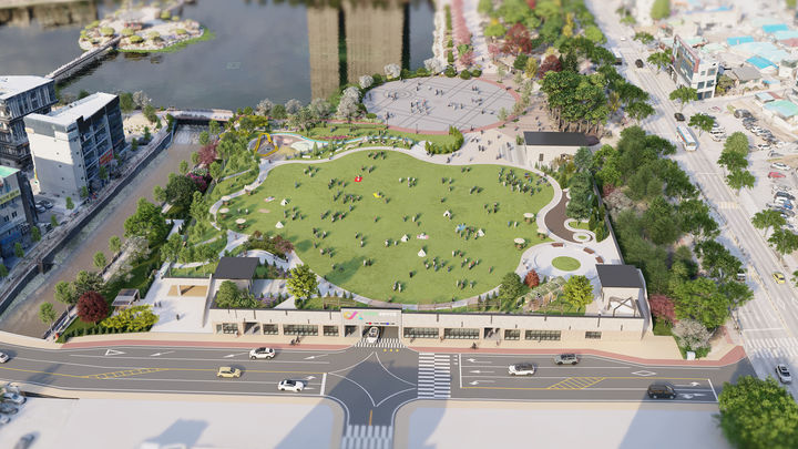 [서산=뉴시스] 서산 예천지구 공영주차장(초록광장) 조성사업 조감도. (사진=서산시 제공) 2025.07.03. photo@newsis.com *재판매 및 DB 금지