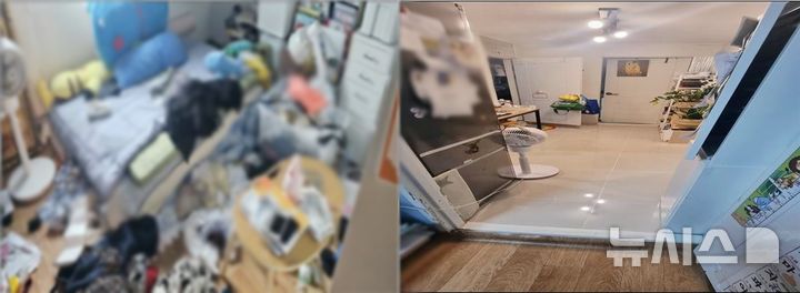 [제주=뉴시스] 제주경찰청 제주보안관시스템(JSS)이 지난해 10월 아동 방치 신고를 접수 받고 진행한 주거환경개선 사업 전후 사진. (사진=제주경찰청 제공) 2025.07.03. photo@newsis.com&nbsp; 