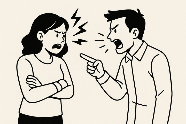 [서울=뉴시스] 3일 한 온라인 커뮤니티에는 "남편이 제가 맘충이래요. 제가 진상인가요?"라는 제목의 글이 올라왔다. (사진=오픈AI 생성) 2025.07.03 *재판매 및 DB 금지