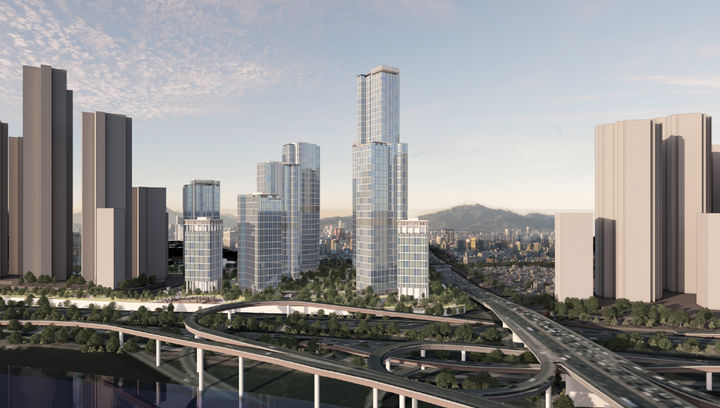 [서울=뉴시스] 강남구 압구정동 481 일대 조감도 예시. 2025.07.04. (자료=서울시 제공) *재판매 및 DB 금지