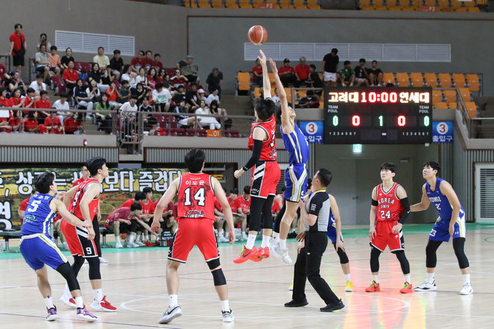 [구미=뉴시스] 전국 대학 농구대회. (사진=상주시 제공) 2025.07.04 photo@newsis.com *재판매 및 DB 금지